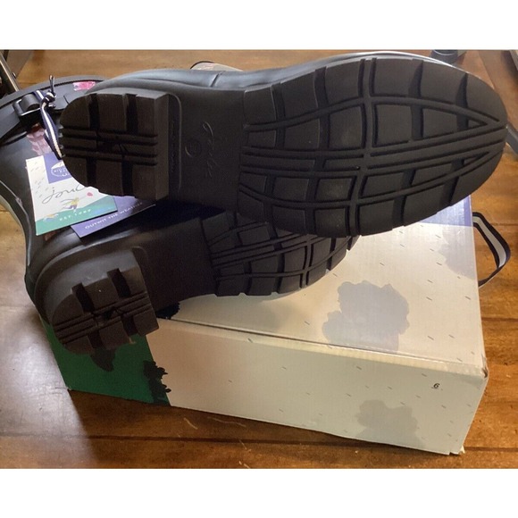 JOULES Women's Rubber Rain Boot Molly Welly Size 5 Feather Black NIB - Picture 4 of 9